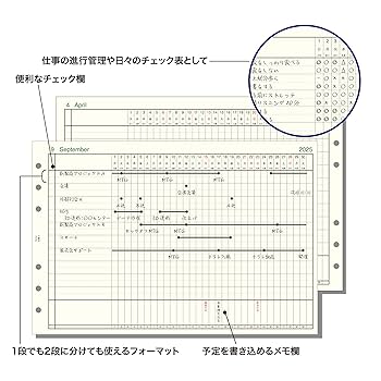 恵美追加リフィル Amazon.co.jp: 2025年 ミニ6穴サイズ ダ・ヴィンチ 4年